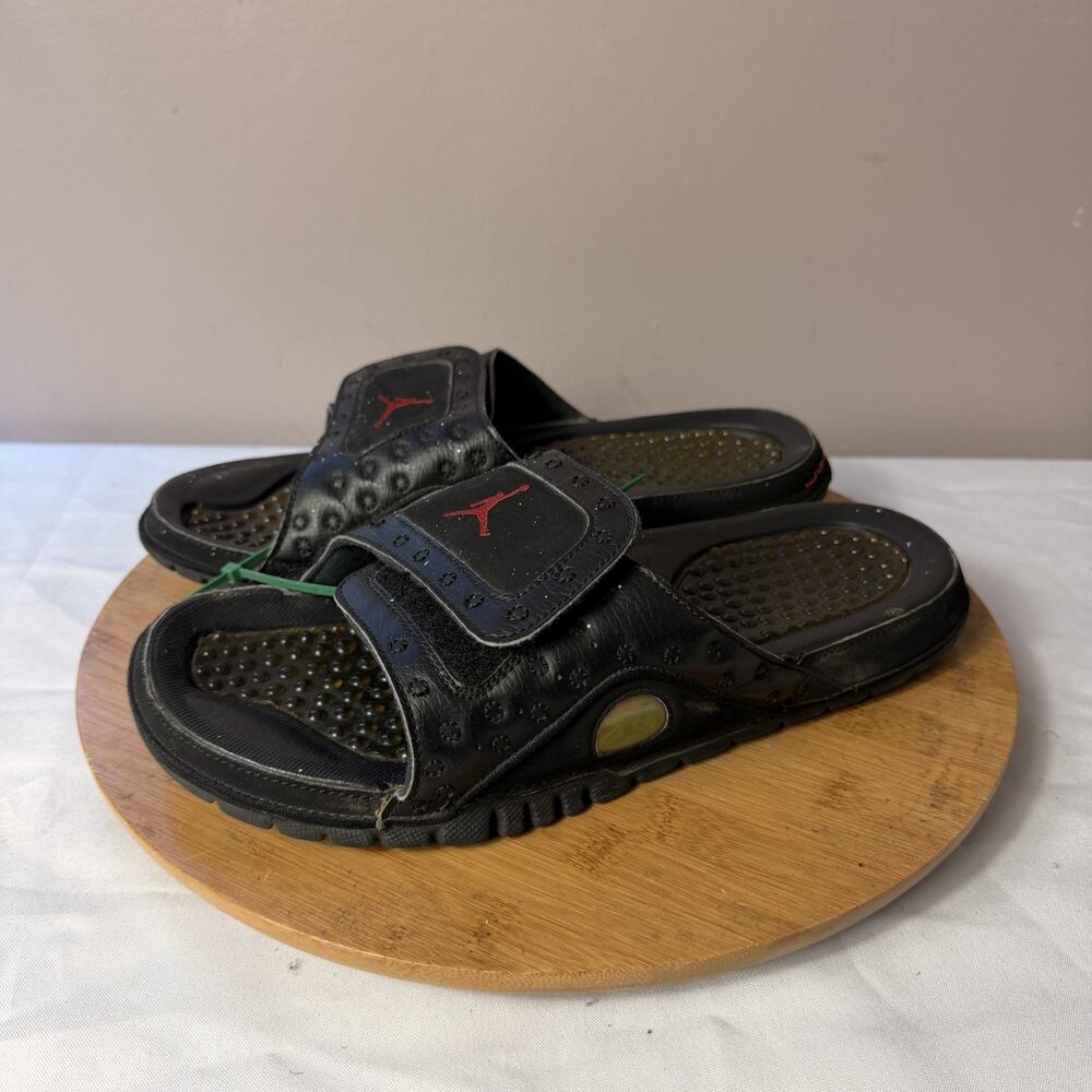 RARE 2014 Jordan Hydro 13 Slide Black Cat Size 10
